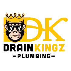 Logo for DK Kingz featuring a crowned monkey head beside bold lettering in gold (DK KINGZ).