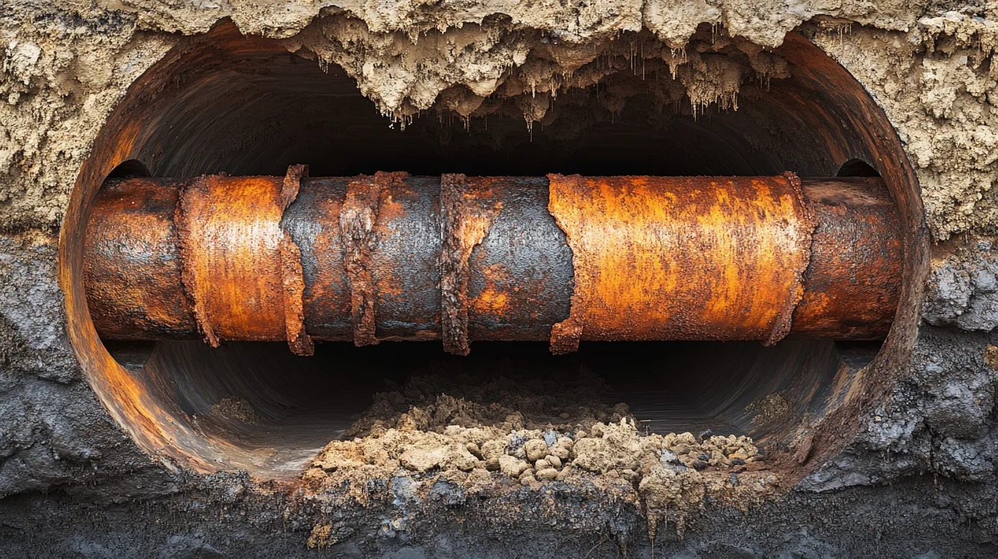 Corroded pipe replacement