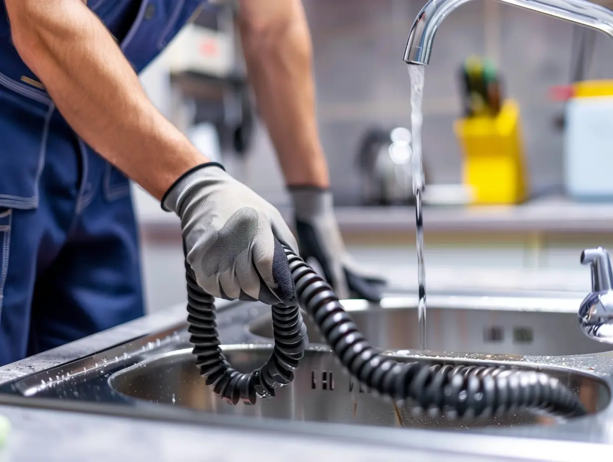Drain snaking service
