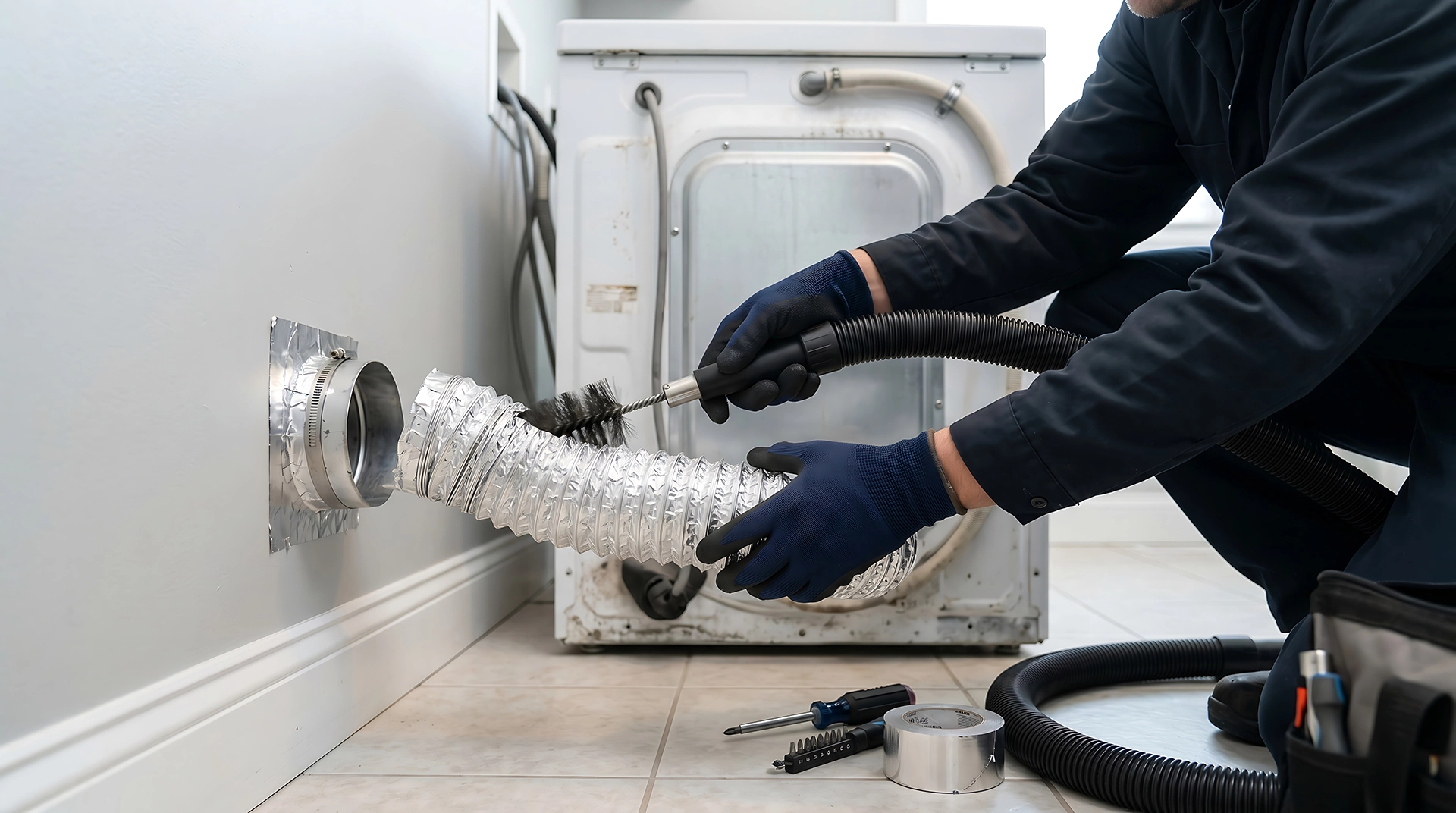 Dryer vent cleaning