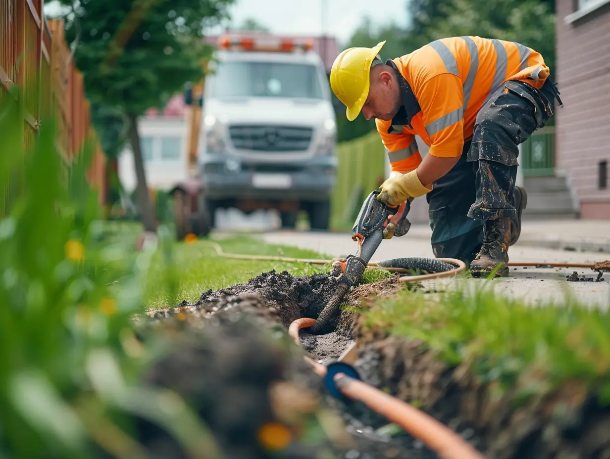 Main line drain cleaning